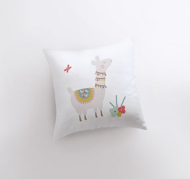 Llama with Flowers Pillow Case